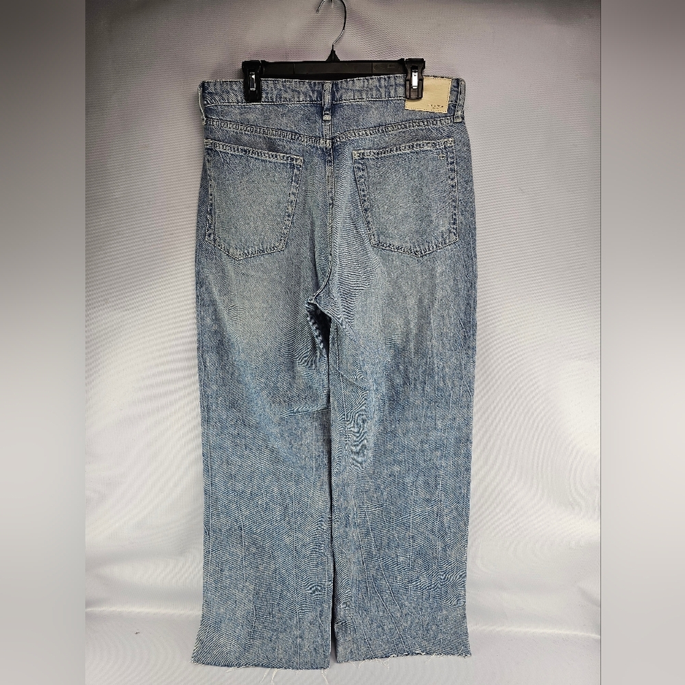 rag & bone Featherweight Logan Straight Mid-Rise Wide-Leg Jeans Size 30 - Picture 8 of 15